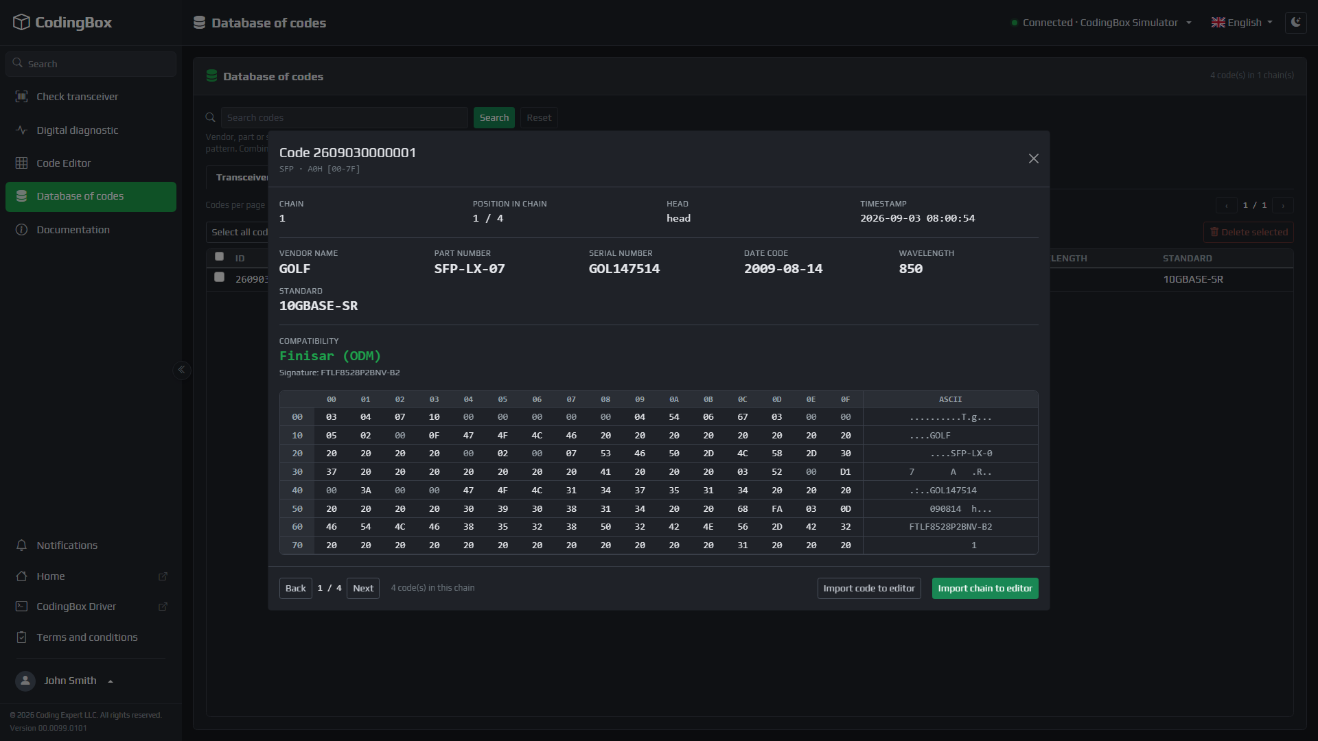 CodingBox — Code view